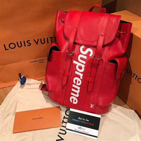 supreme backpack louis vuitton|louis vuitton christopher backpack price.